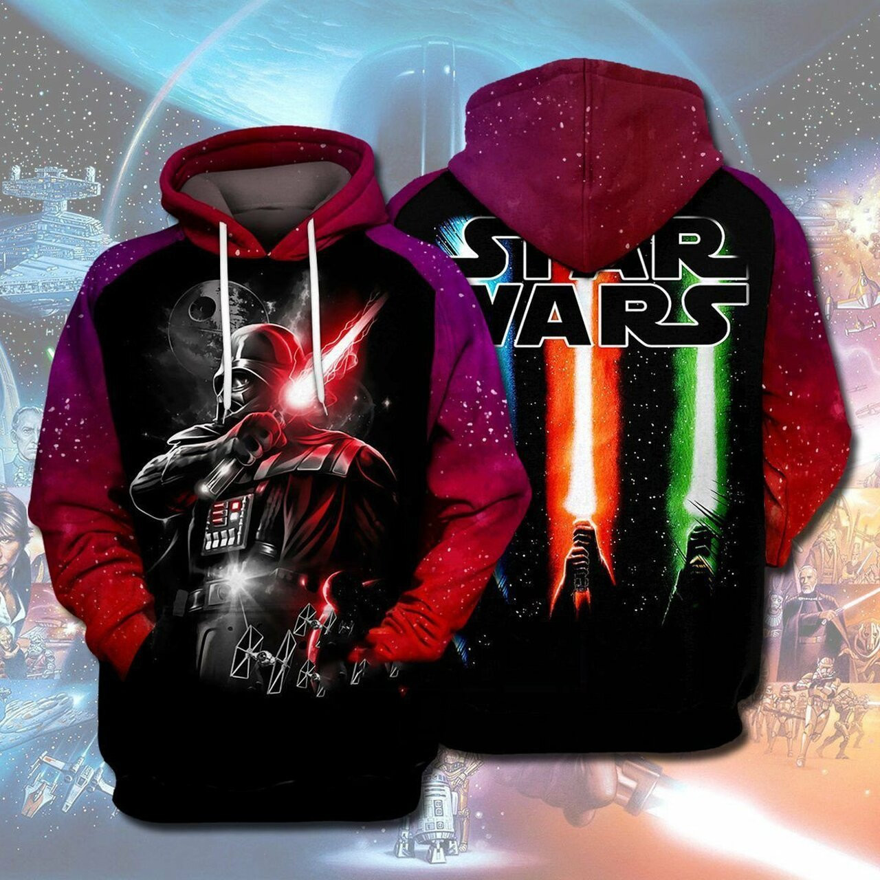 Gift For Star Wars Fan Darth Vader Gifts Lightsabers Star Wars Gifts 3d Hoodie Or 3d Tshirt