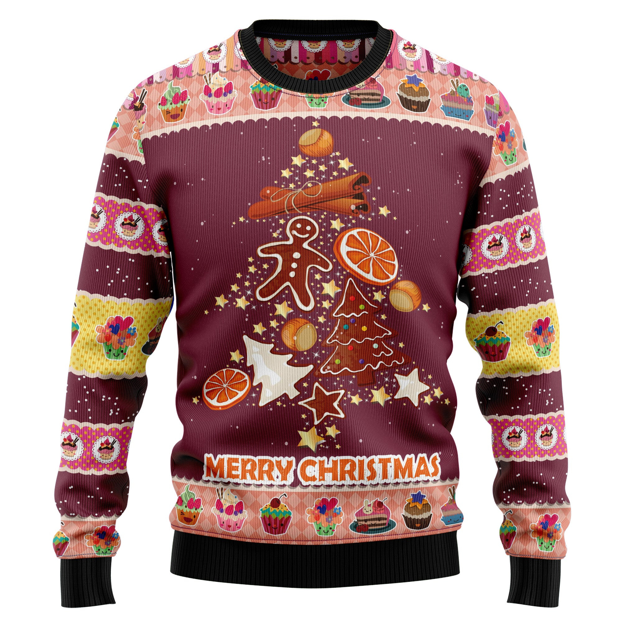 Gingerbread Christmas Tree Ugly Christmas Sweater