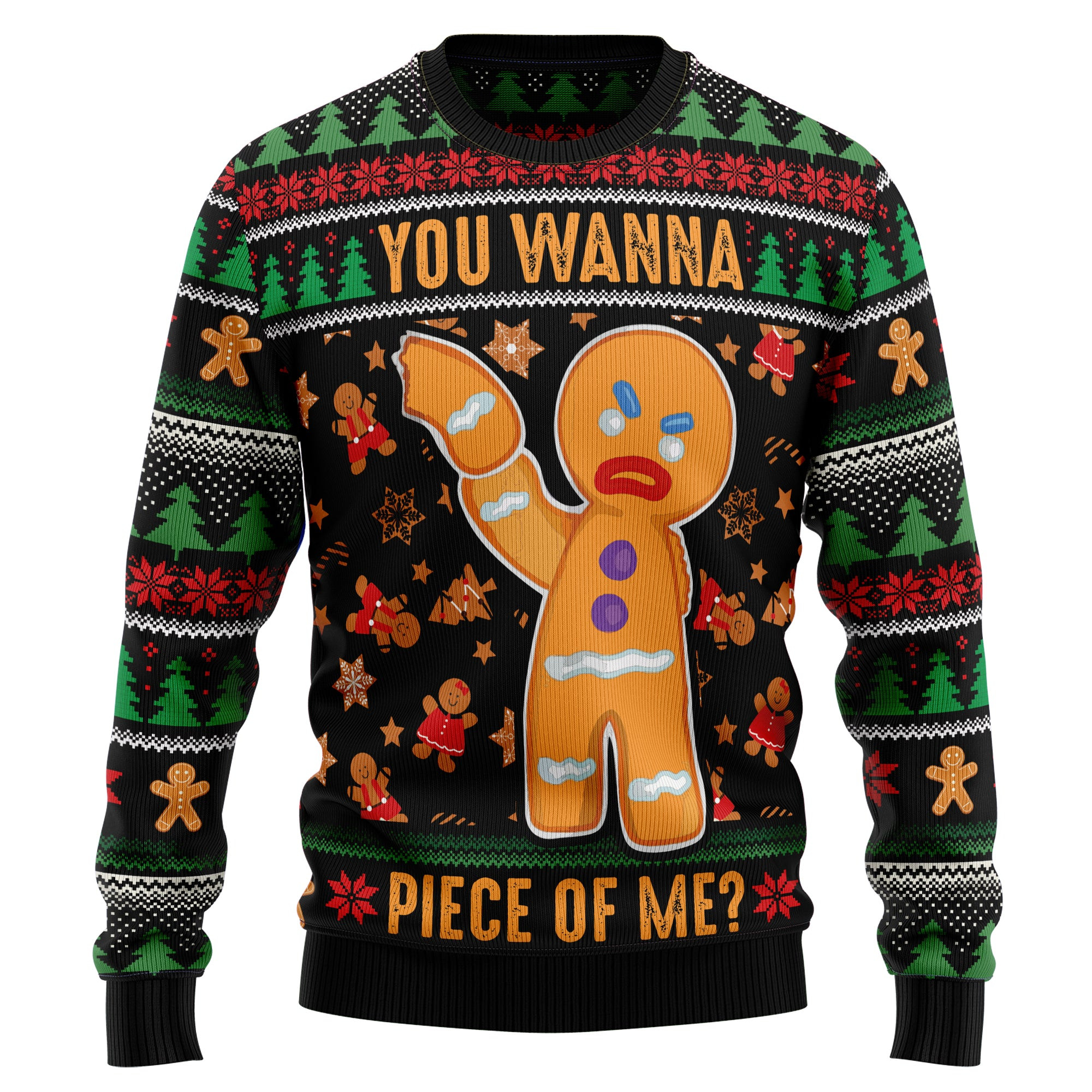 Gingerbread Man Ugly Christmas Sweater