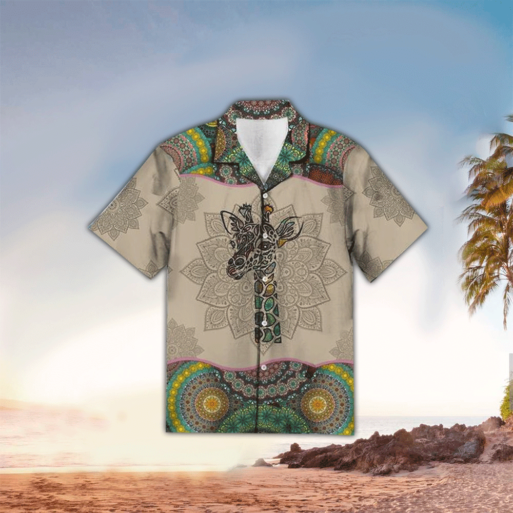 Giraffe Hawaiian Shirt Perfect Giraffe Clothing Shirt for Men and Women