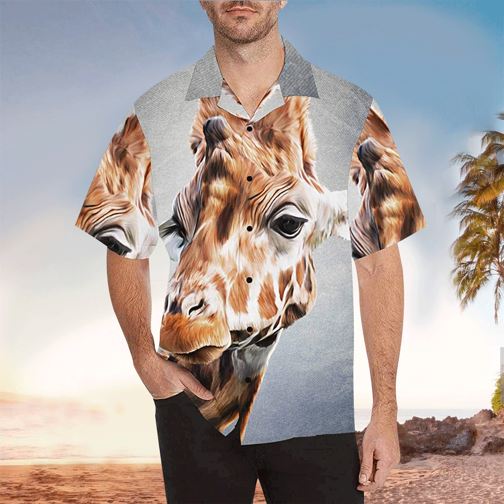 Giraffe Hawaiian Shirt Perfect Giraffe Clothing Shirt for Men and Women