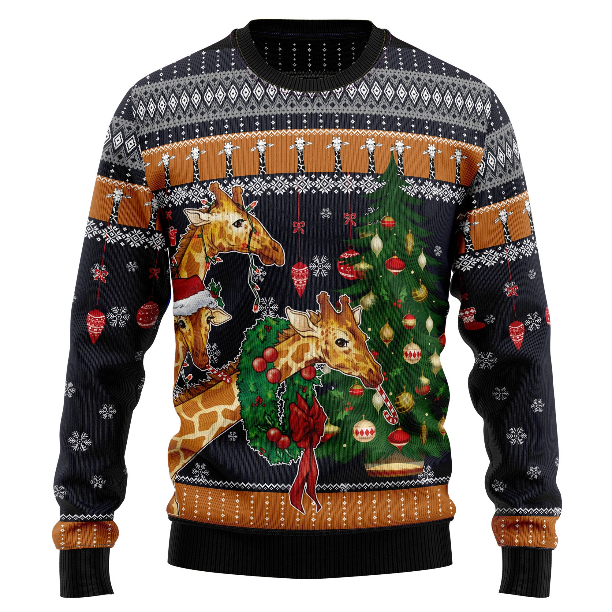 Giraffe Love Christmas Ugly Christmas Sweater