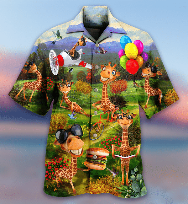 Giraffe Smile Happy Limited Edition - Hawaiian Shirt Hawaiian Shirt For Men
