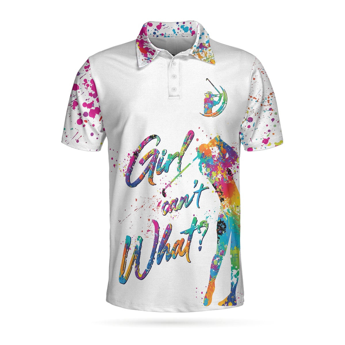 Girl Cant What Golf Short Sleeve Polo Shirt Women Golf Polo Shirt Polo Shirts For Men And Women