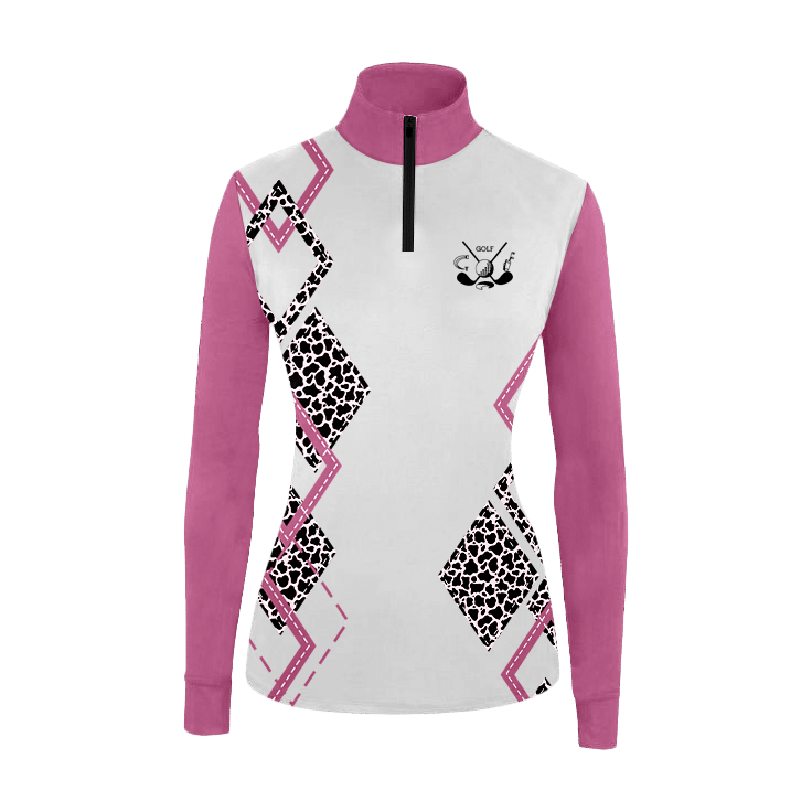 Give This Golf Leopard Polo Shirt Womens Long Sleeve Golf Polo Shirt