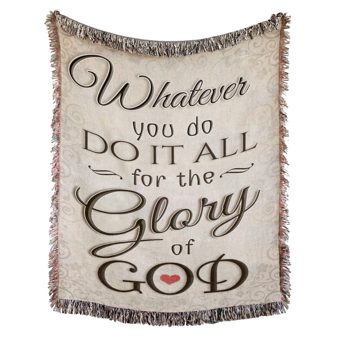 Glory of God Woven Blanket - Christian Woven Throw Blanket - Glory of God Tapestry Decor For Christian Blanket