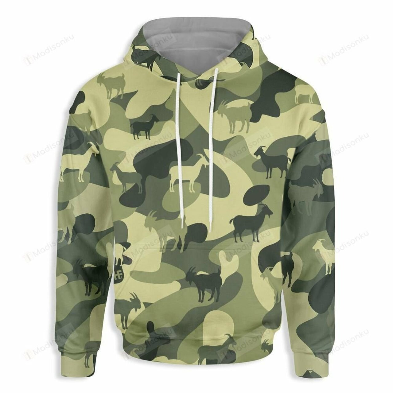 Goat Camo Farmer 3d All Over Print Hoodie