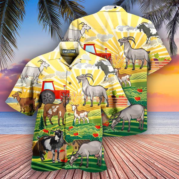 Goat Life On The Farm Edition - Hawaiian Shirt - Hawaiian Shirt For Men, Hawaiian Shirt For Women, Aloha Shirt