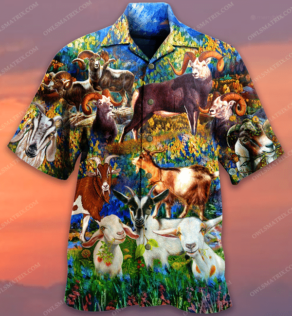 Goat Love Animals Life Limited Edition - Hawaiian Shirt Hawaiian Shirt For Men