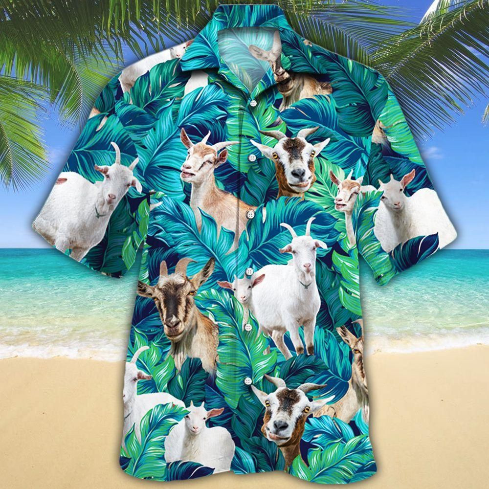 Goat Lovers Aloha Hawaiian Shirt Colorful Short Sleeve Summer Beach Casual Shirt For Men And Women