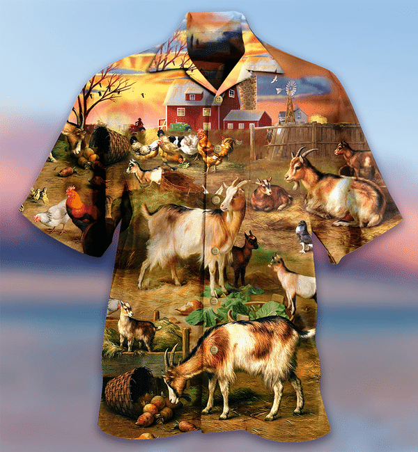 Goats Love Farm Limited Edition - Hawaiian Shirt - Hawaiian Shirt For Men, Hawaiian Shirt For Women, Aloha Shirt