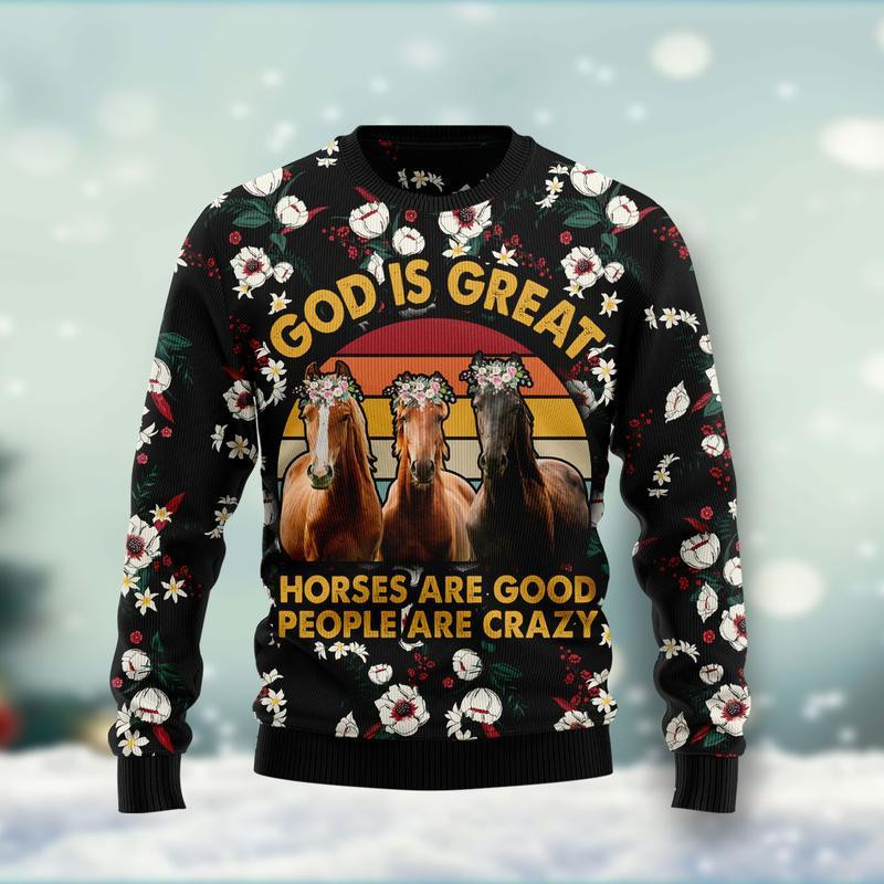 God Is Great Ugly Christmas Sweater, Ugly Sweater For Men Women, Holiday Sweater