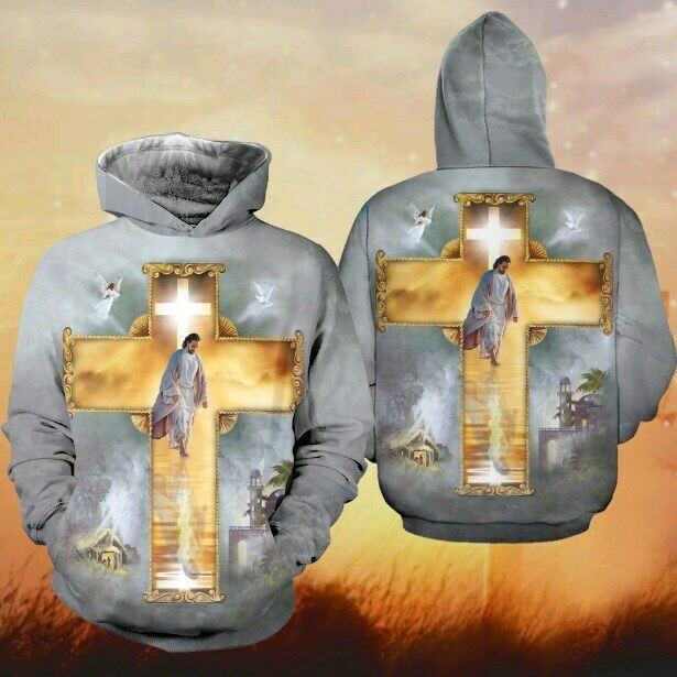 God Jesus Bible Christian Gift 3D Hoodie All Over Print Shirt