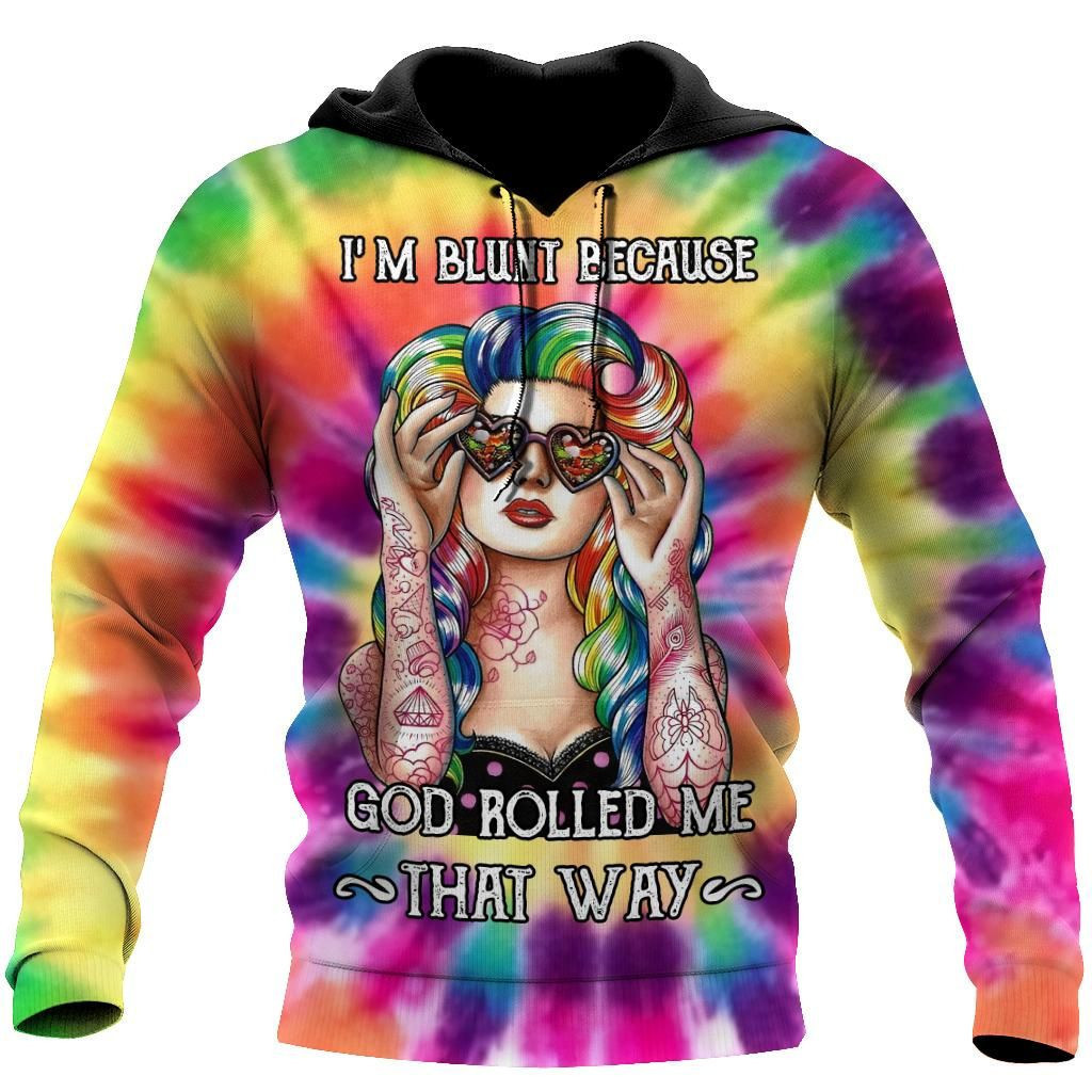 God Rolled Me Hippie 3D All Over Print | Hoodie | For Men & Women | Fu