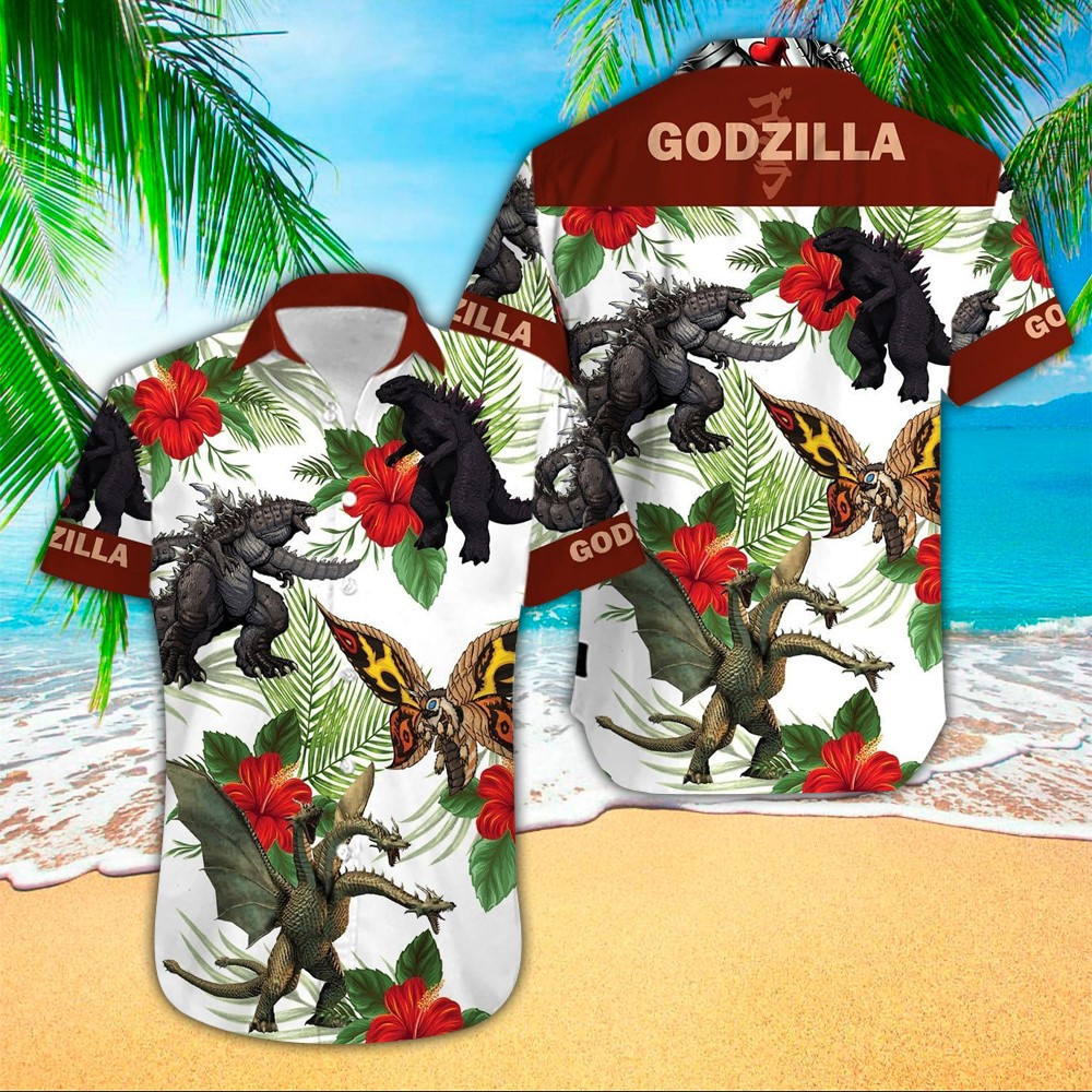 Godzilla Shirt Godzilla Hawaiian Shirt For Godzilla Lovers Shirt For Men and Women