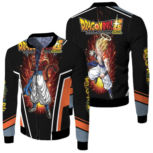 Gogeta Super Saiyan 4 Dragonball Super Fleece Bomber Jacket