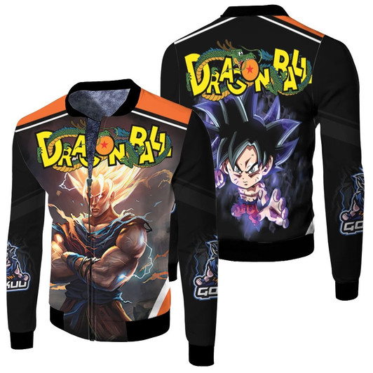 Goku Super Saiyan Legendary Saiyan Fleece Bomber Jacket