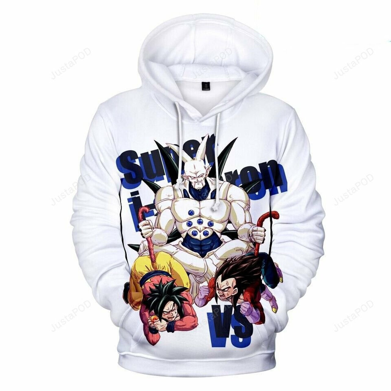 Goku With Vegeta And Omega Shenron Cartoon Dragon Ball Anime Manga 2 3d All Over Print Hoodie