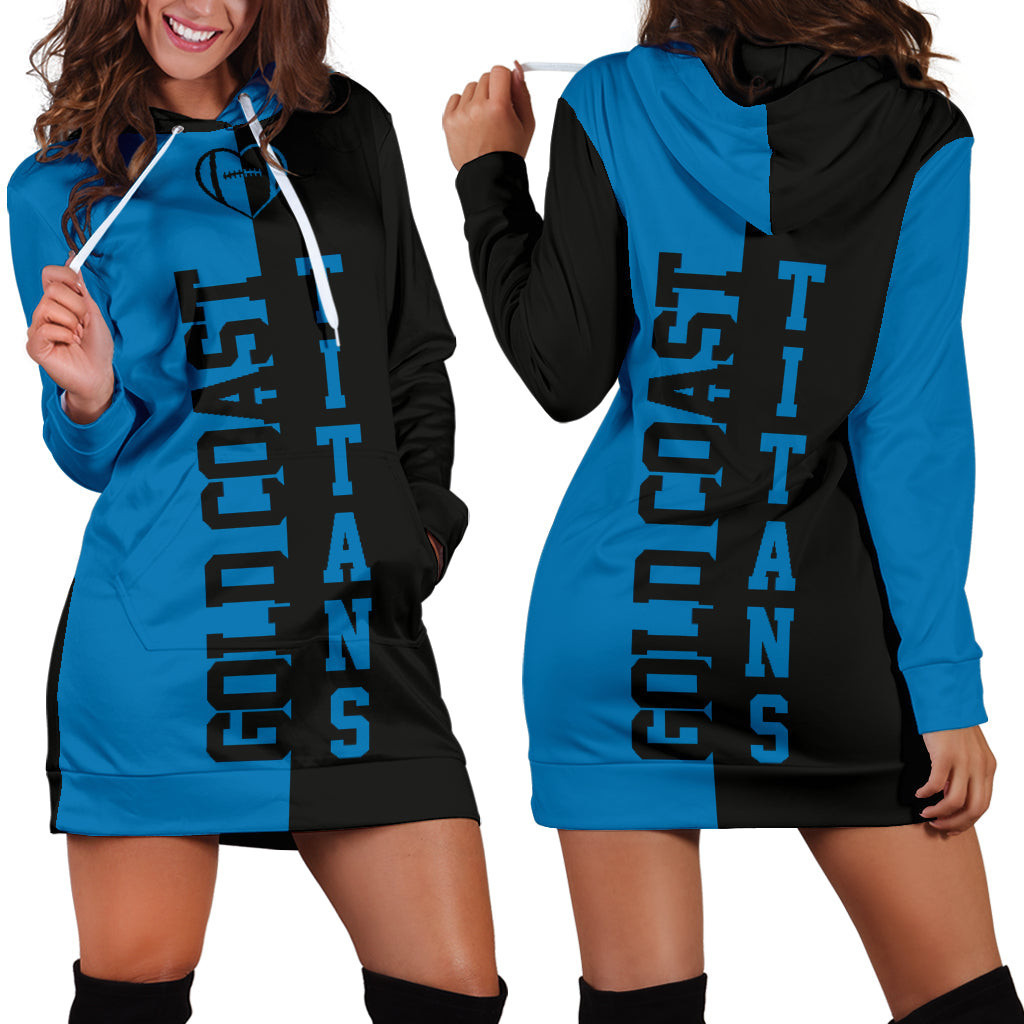 Gold Coast Rugby Hoodie Dress 3d All Over Print For Women Hoodie