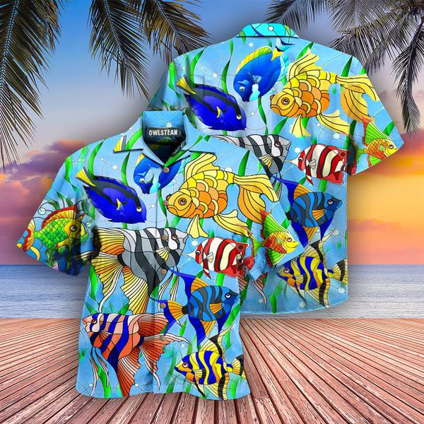 Gold Fish Don't Bounce Edition - Hawaiian Shirt - Hawaiian Shirt For Men