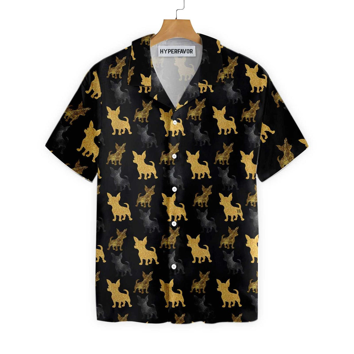 Golden Chihuahua Shirt For Men Hawaiian Shirt