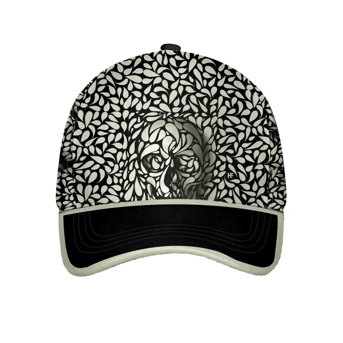 Golf 3D Effect Skull Golf Ball and Clubs Cap