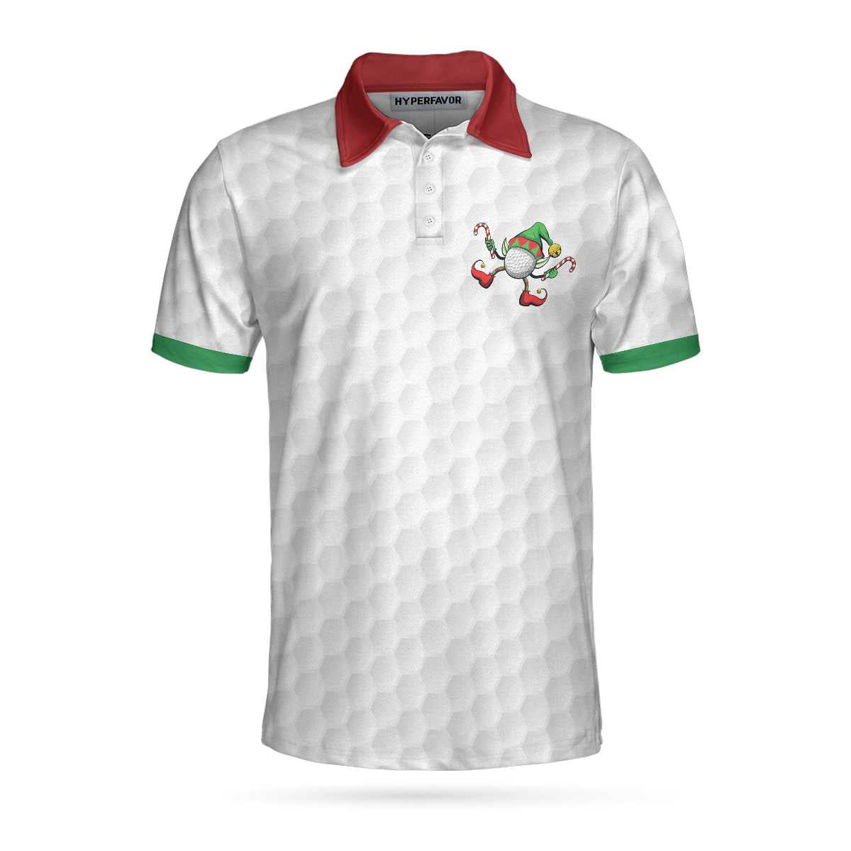 Golf All I Want Polo Shirt Christmas Gift Idea For Male Golfers Funny Christmas Themed Golf Shirt