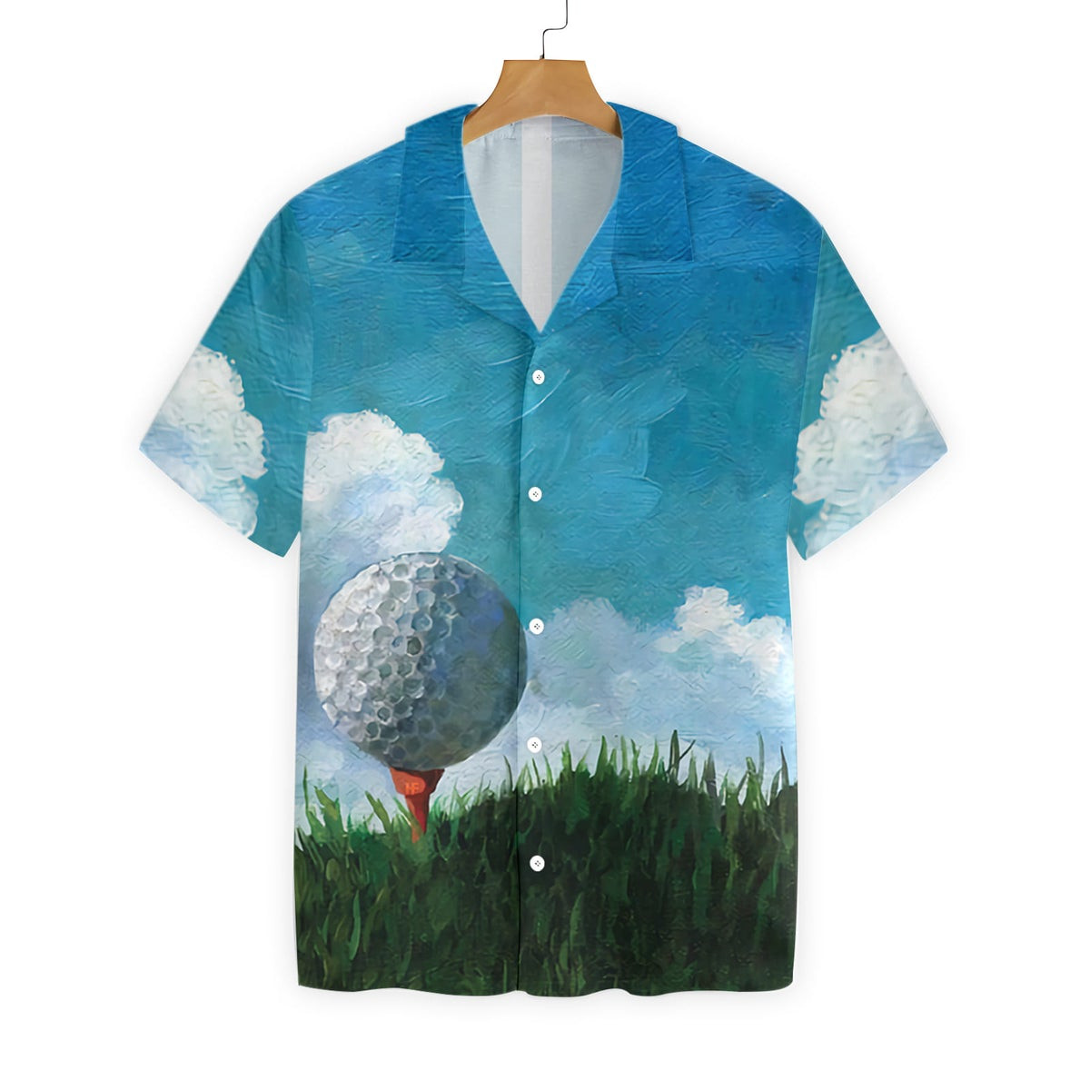 Golf Ball Canvas Hawaiian Shirt