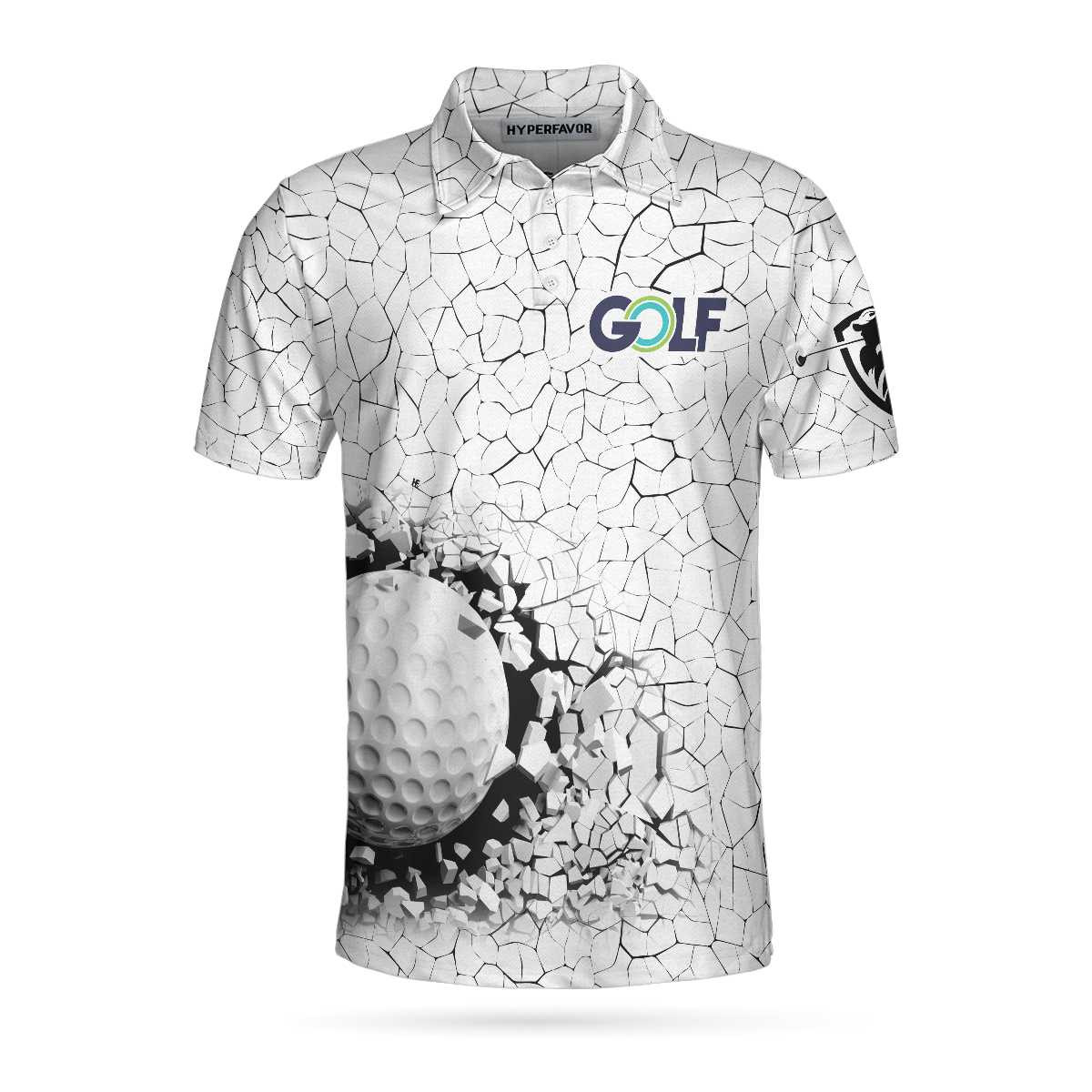 Golf Breaker Unique Design Golf Polo Shirt Smart Golf Shirt For Men