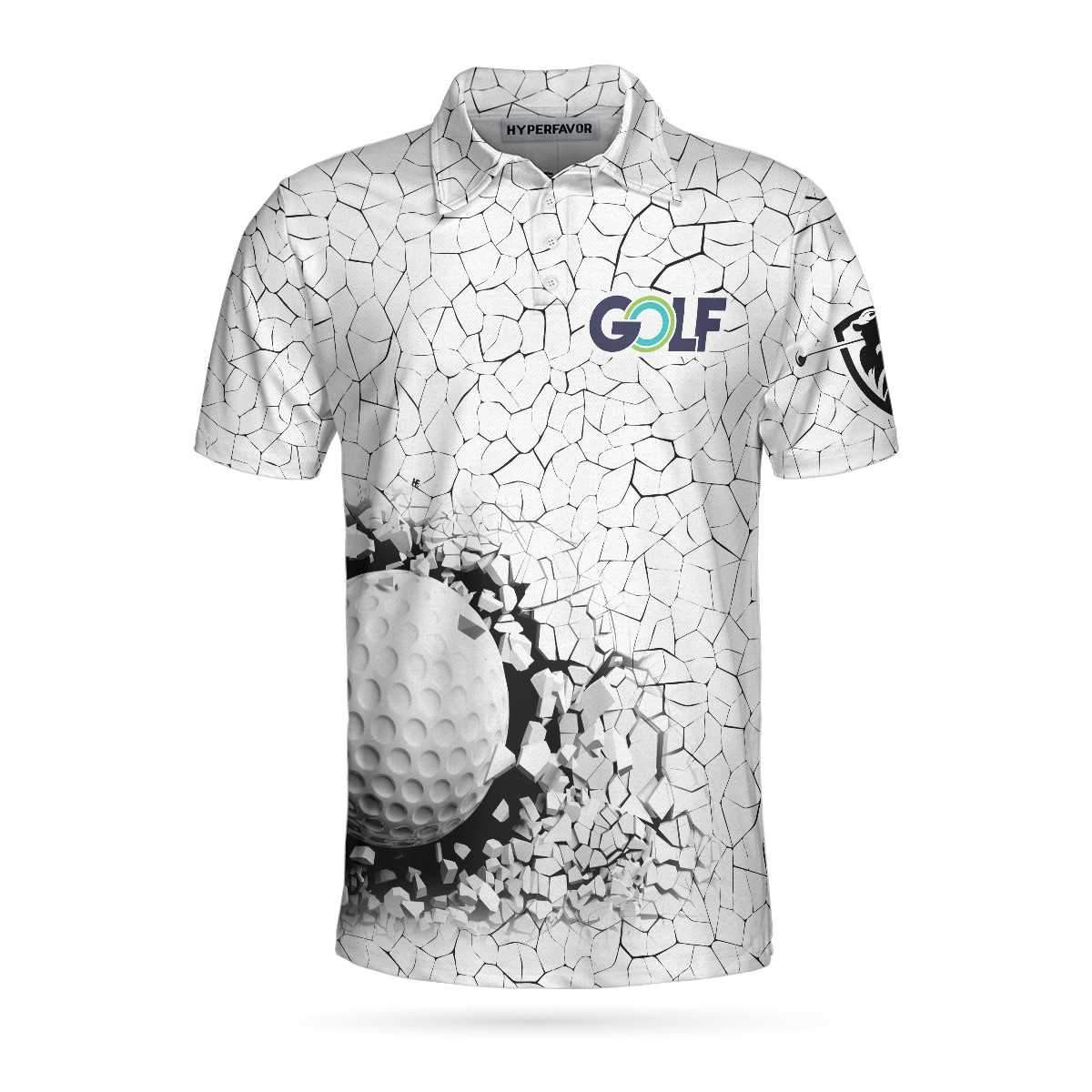 Golf Breaker Unique Design Golf Polo Shirt Smart Golf Shirts Short Sleeve Polo For Men