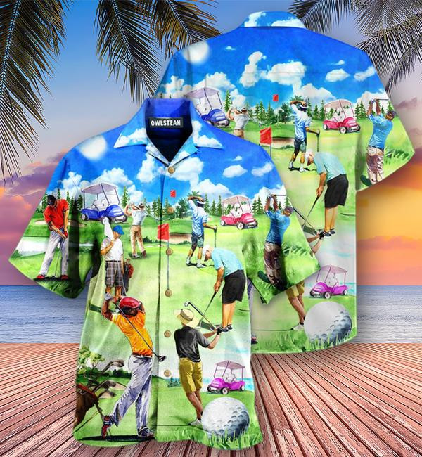 Golf Eat Sleep Golf Repeat Edition - Hawaiian Shirt - Hawaiian Shirt For Men