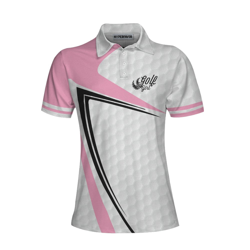 Golf Girl In Sporty Style Golf Short Sleeve Women Polo Shirt Simple Golf Shirt Design For Female Players