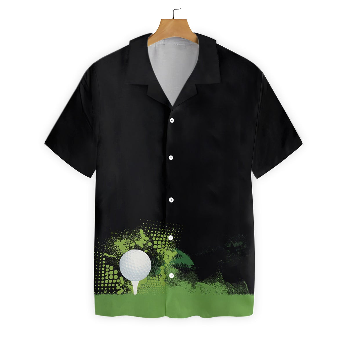 Golf Grunge Graphic Hawaiian Shirt