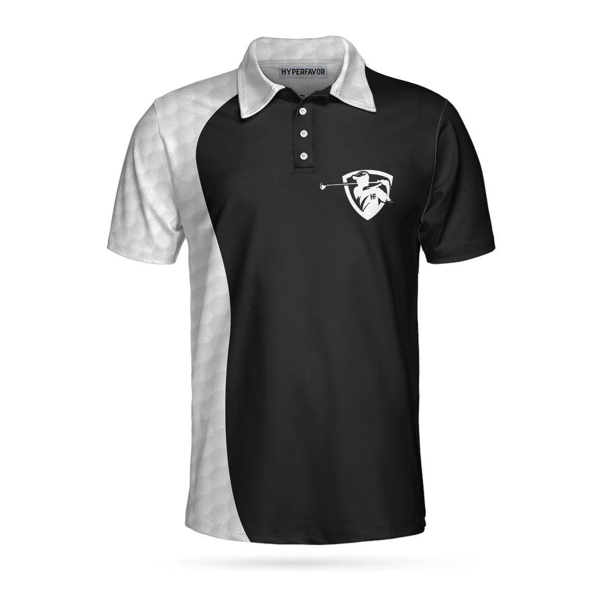 Golf I Play Like An Old Man Polo Shirt Black And White Golf Sayings Shirt Design Basic Golf Shirt For Golfers