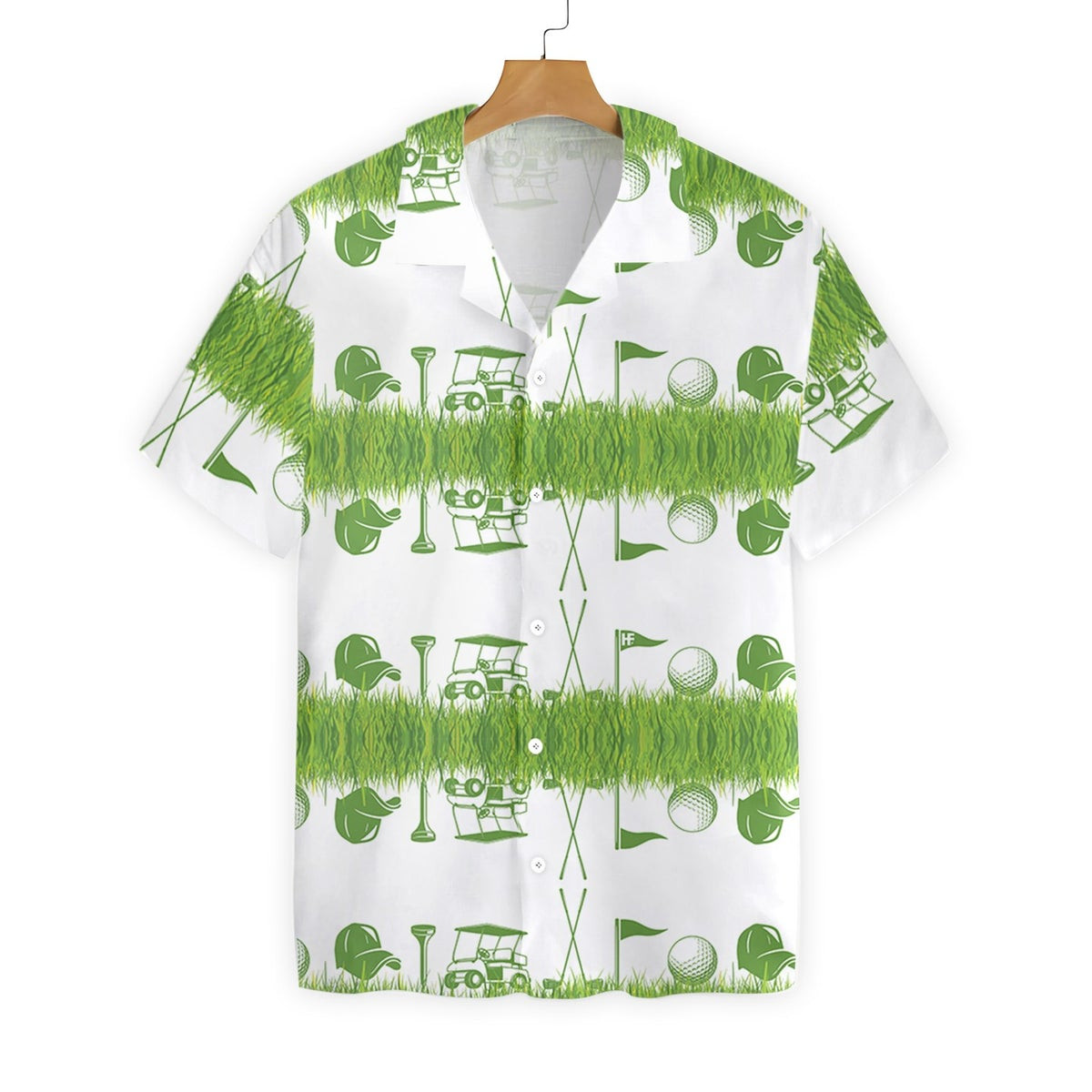 Golf Icon Seamless Pattern Hawaiian Shirt