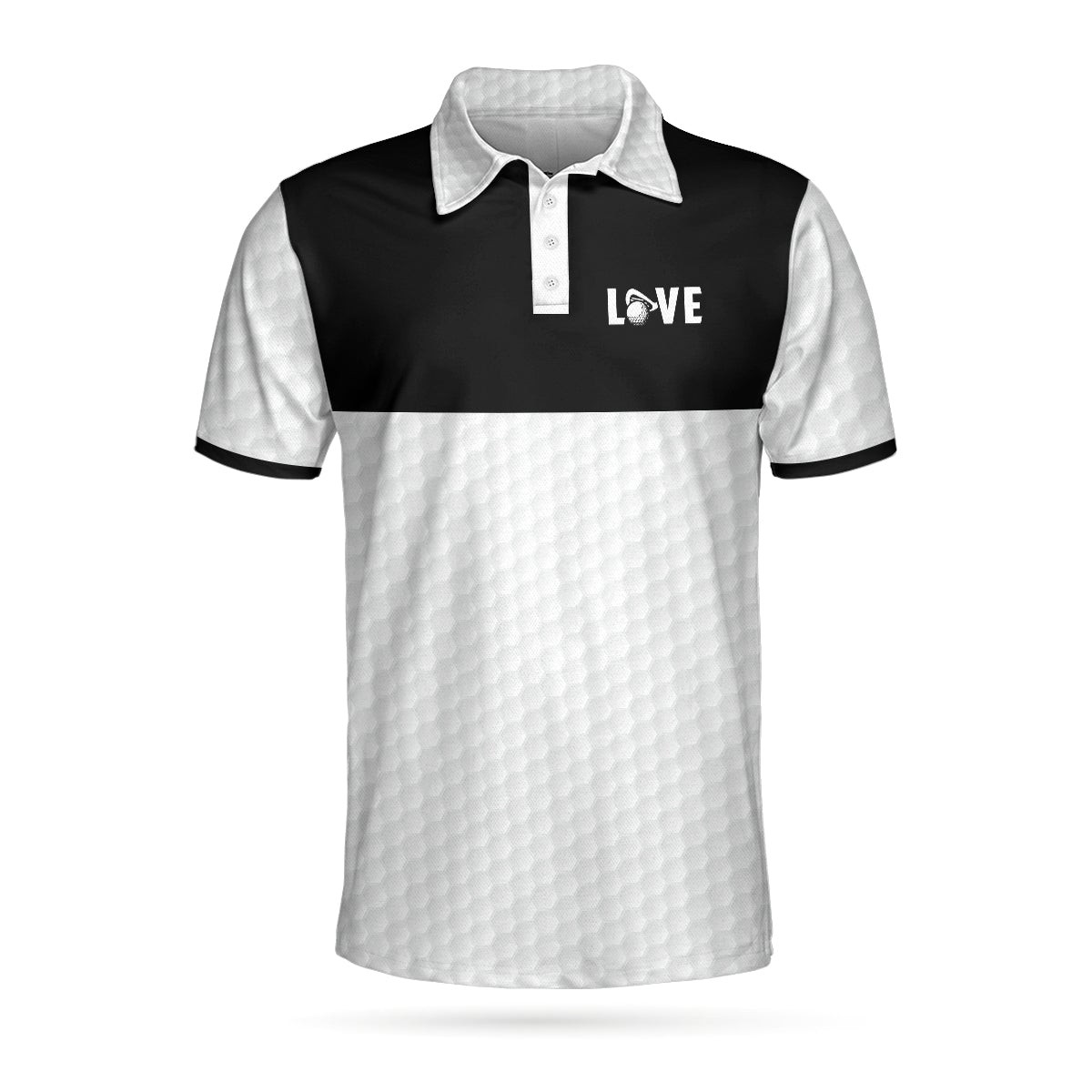 Golf Is My Therapy Golf Polo Shirt Black And White Golf Love Polo Shirt Best Golf Shirt For Men