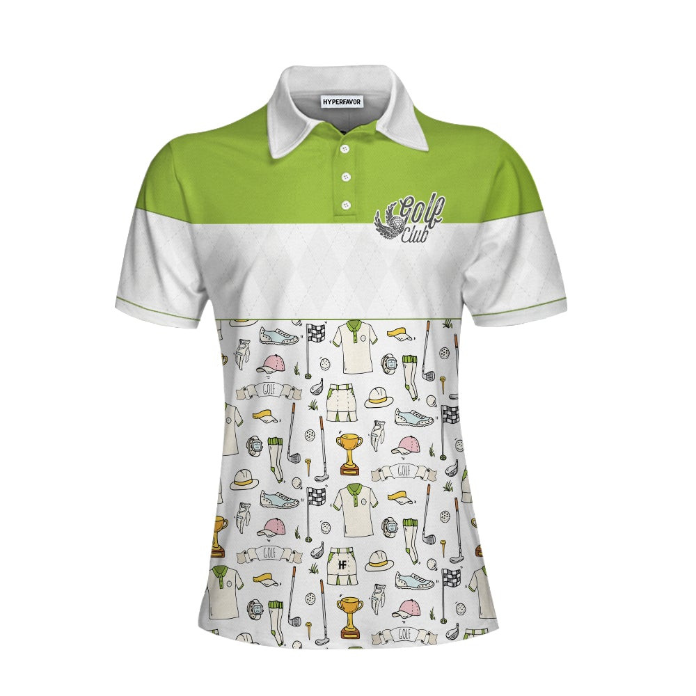 Golf Life In Green V2 Short Sleeve Women Polo Shirt