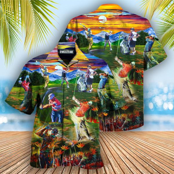 Golf Life Is Short Swing Hard Golf Edition - Hawaiian Shirt - Hawaiian Shirt For Men