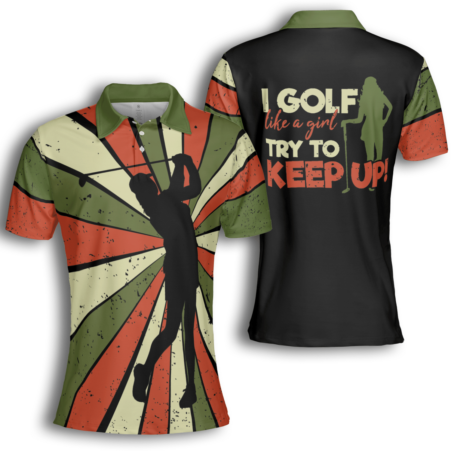 Golf Like A Girl Short Sleeve Woman Polo Shirt