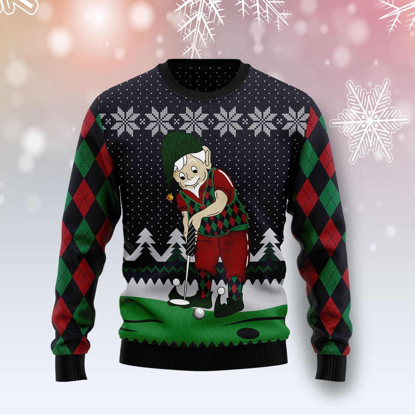 Golf Lover Ugly Christmas Sweater Ugly Sweater For Men Women