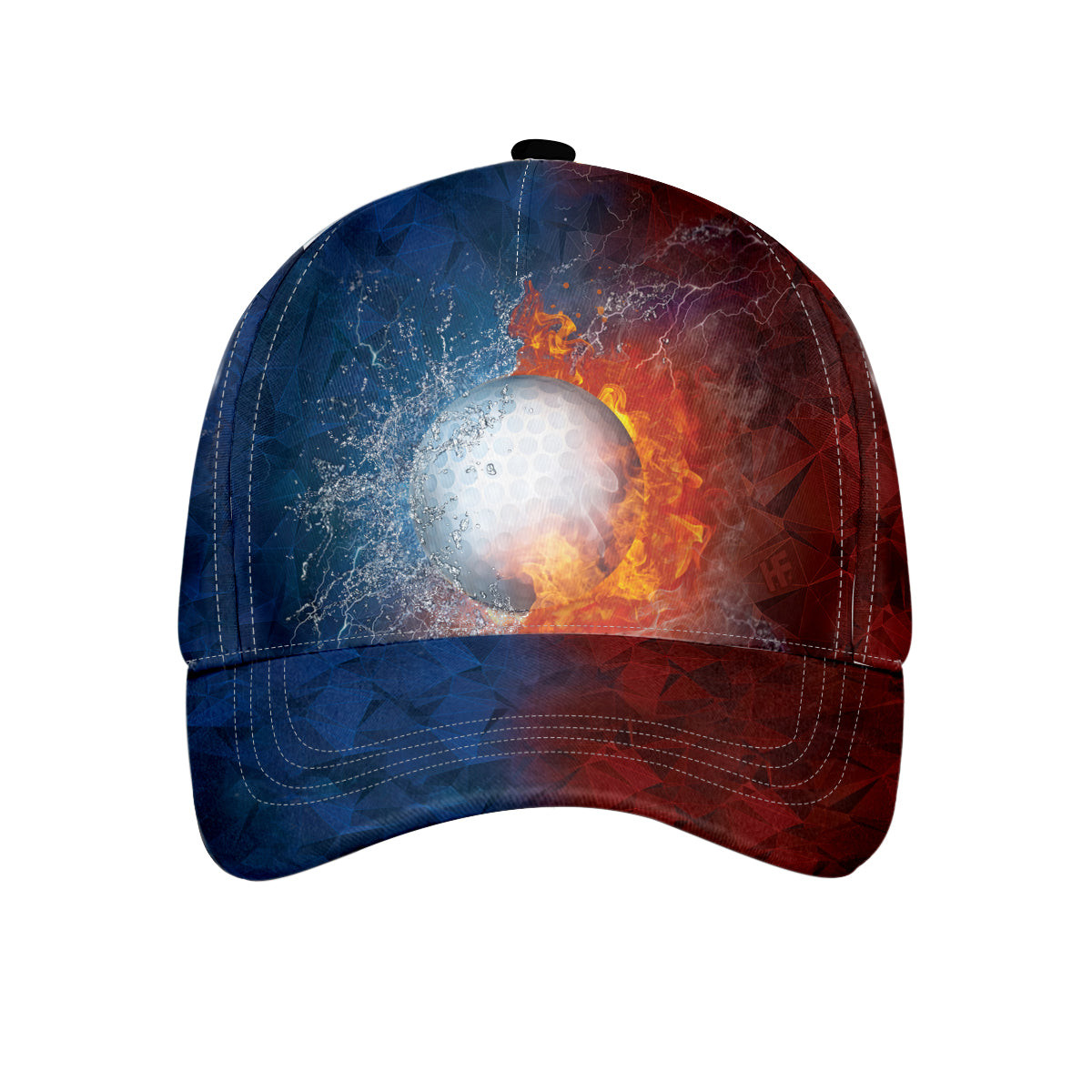 Golf Lover With Flame And Thunder Cap