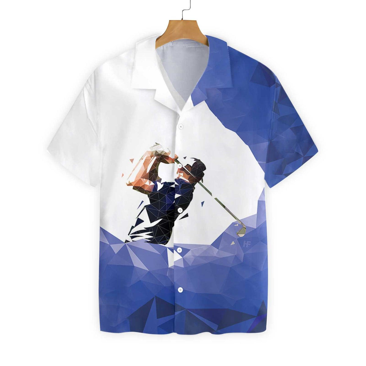 Golf Low Poly Hawaiian Shirt