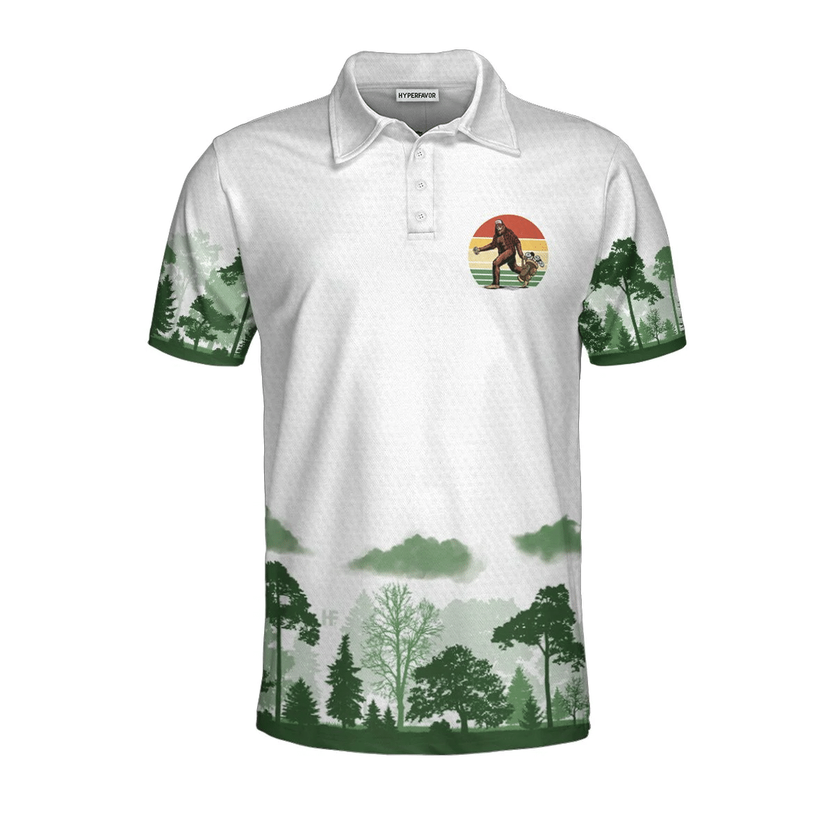 Golf Not All Wanders Polo Shirt Cool Big Foot Golf Shirt For Male Golfers Beer Drinking Golf Shirt