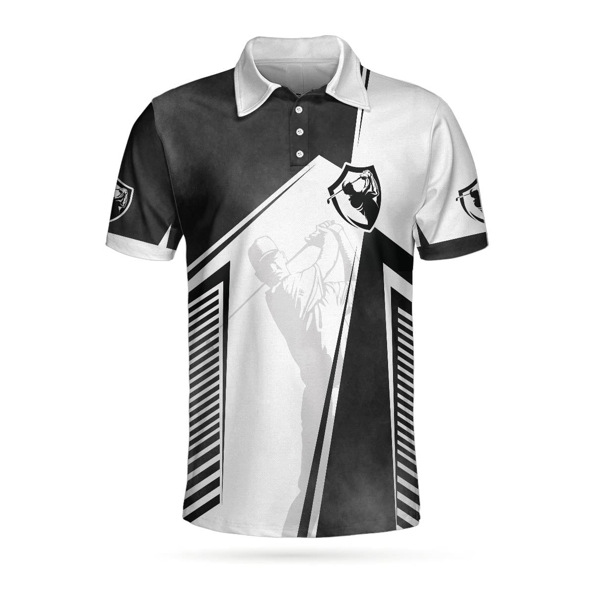 Golf Saved Me From Being A Pornstar Polo Shirt Black And White Polo Shirt Funny Golf Shirt For Men