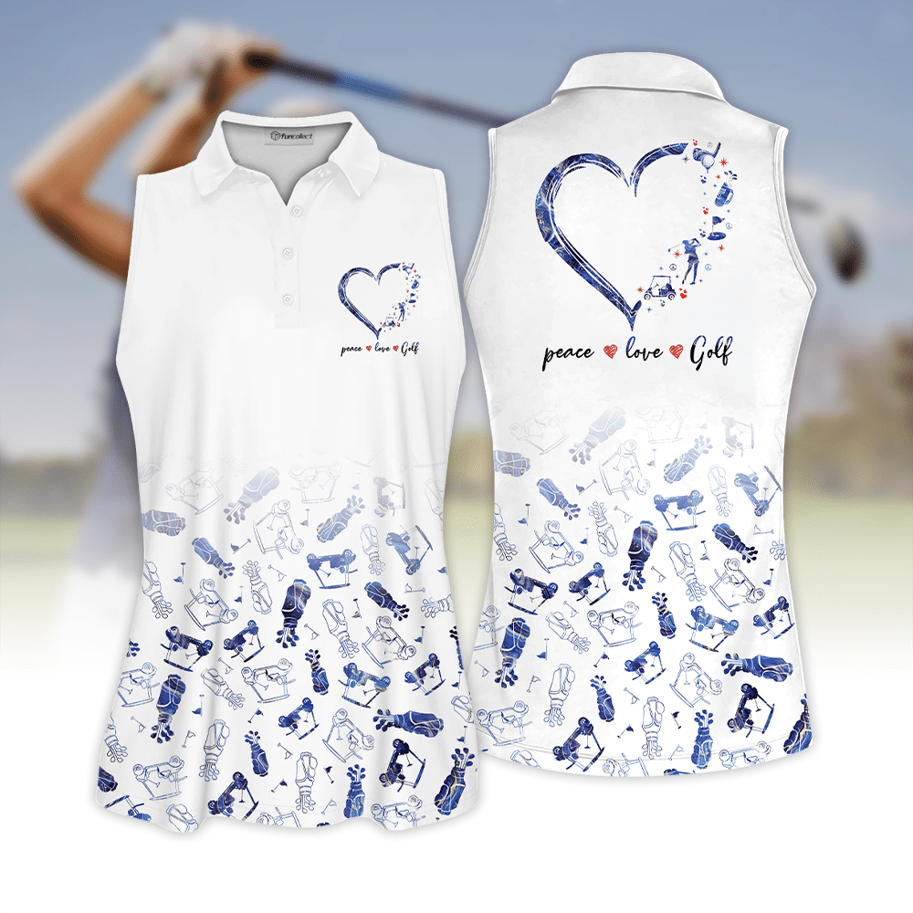 Golf Seamless Marble Pattern Sleeveless Polo Shirt Sleeveless Zipper Polo Shirt or Long Sleeve Polo Shirt