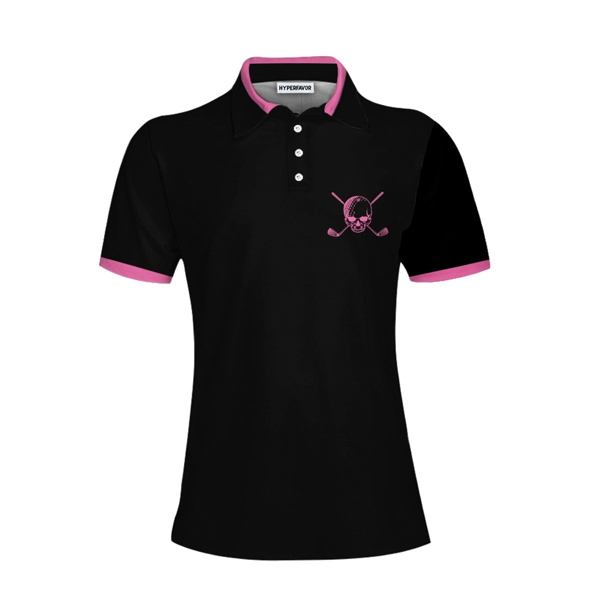 Golf Skull Women Shirt Short Sleeve Women Polo Shirt