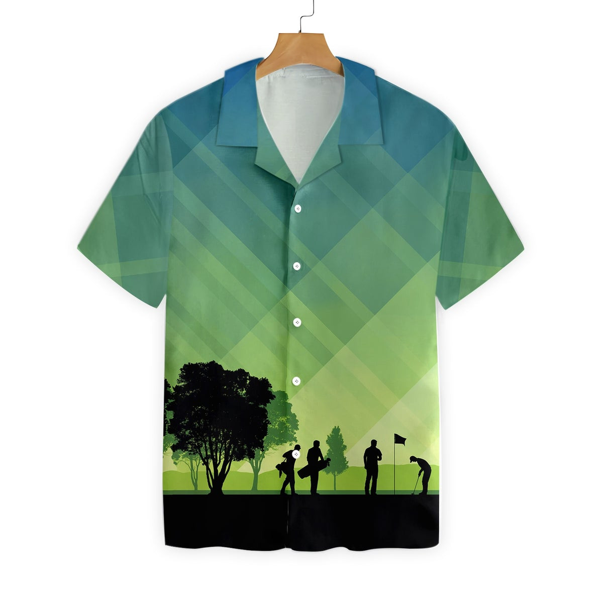 Golf Stock Illustration V Hawaiian Shirt