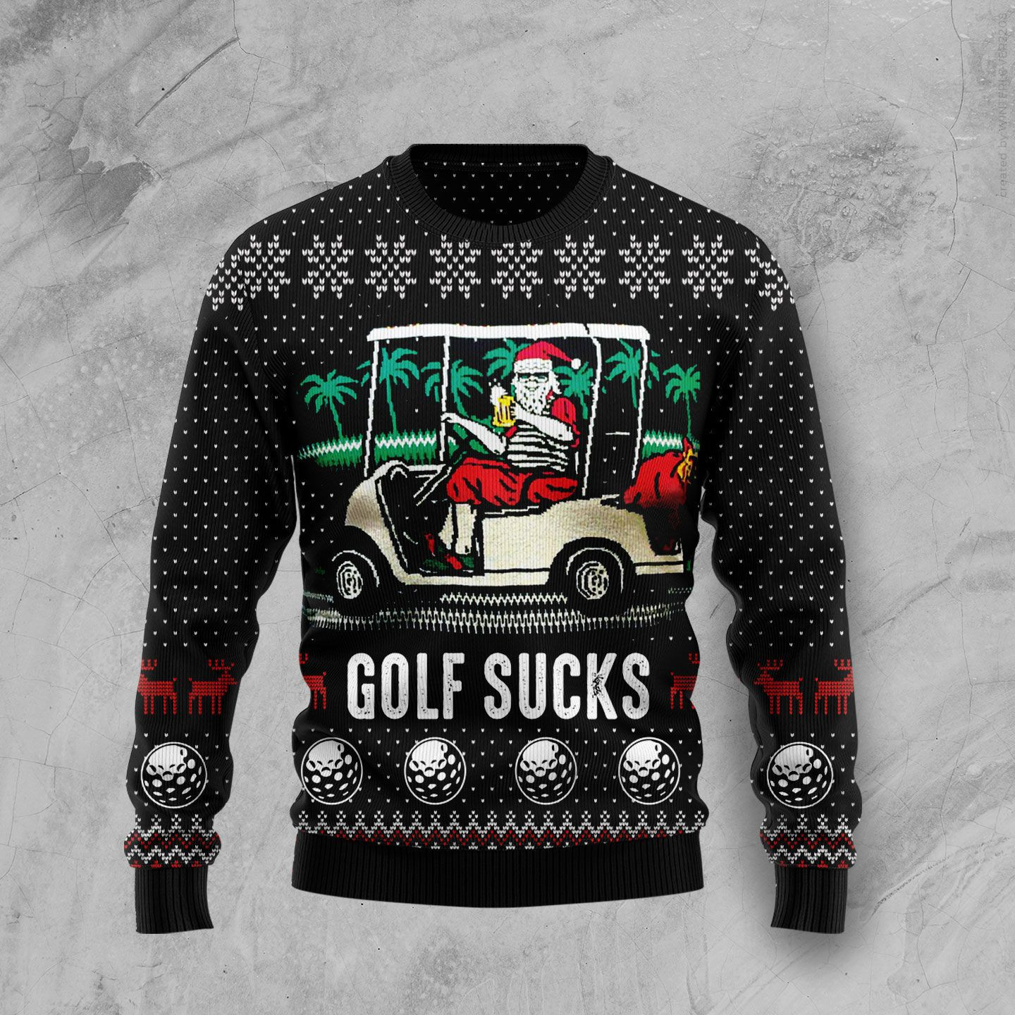 Golf Sucks Ugly Sweater For Men Women Holiday Sweater