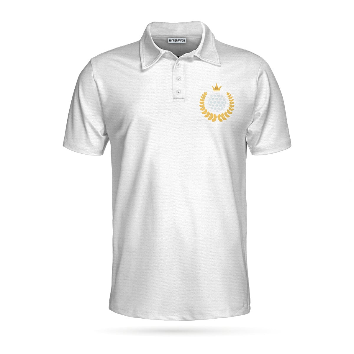 Golf Swing Life Cycle White Golf Polo Shirt Best Golf Shirt For Men