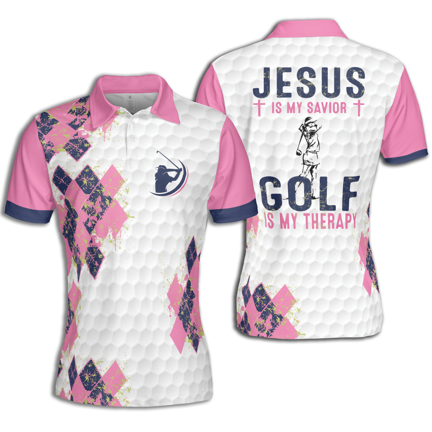 Golf Therapy Savior For Women Short Sleeve Woman Polo Shirt